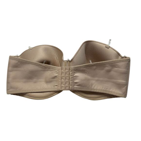 VANITY FAIR Beauty Back Underwire Smoothing Strapless Bra Beige Size 44DD #74380 - Picture 2 of 5